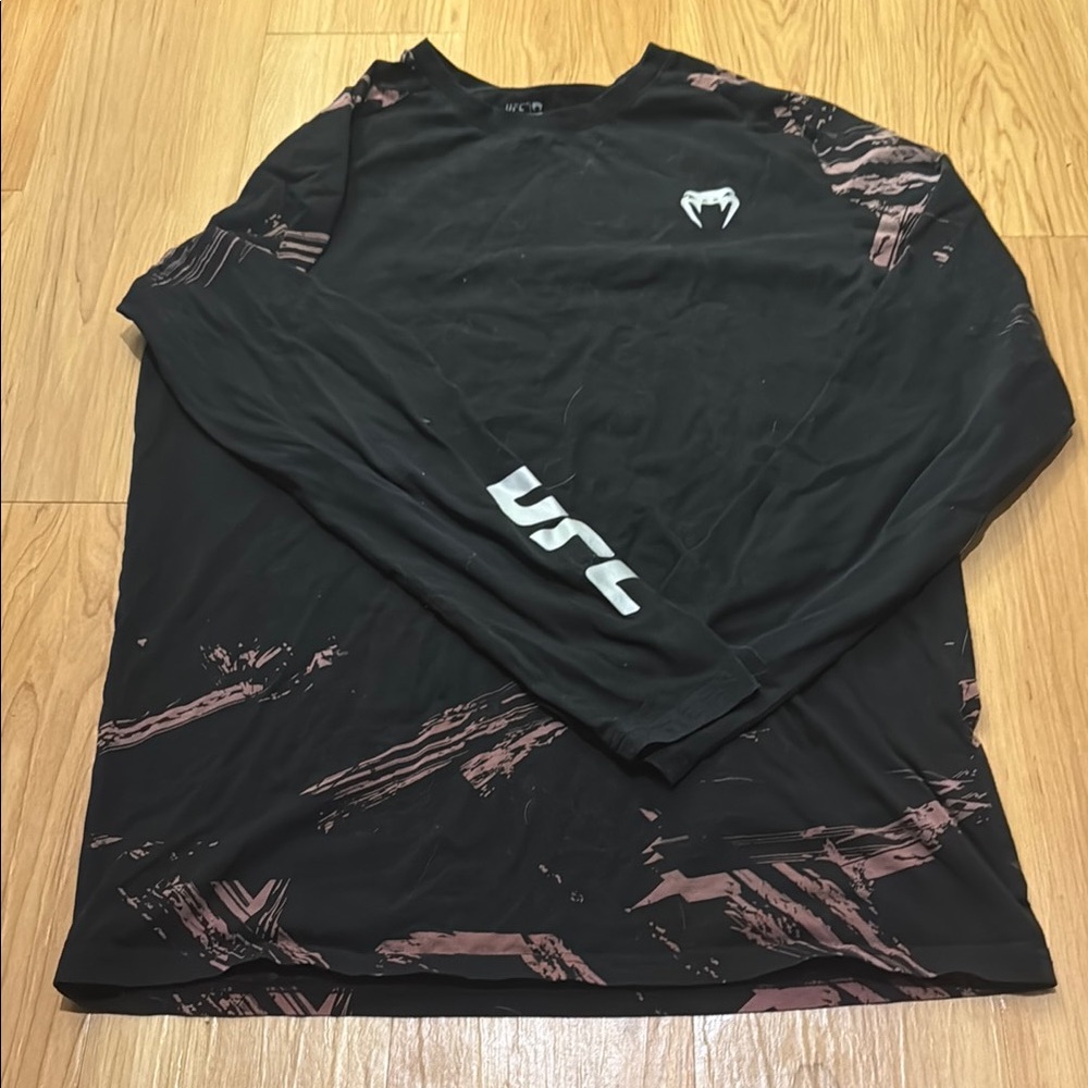 UFC Black Long Sleeve Men's Shirt